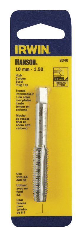 Irwin Hanson High Carbon Steel 10mm-1.50 Metric Plug Tap 1