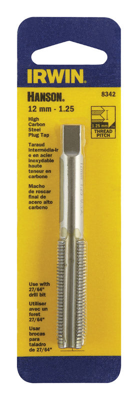Irwin Hanson High Carbon Steel 12mm-1.25 Metric Plug Tap 1