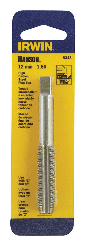 Irwin Hanson High Carbon Steel 12mm-1.50 Metric Plug Tap 1