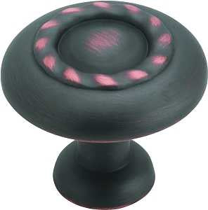 Amerock BP1585ORB Cabinet Knob, 1-1/16 in Projection, Zinc, Oil-Rubbed Bronze