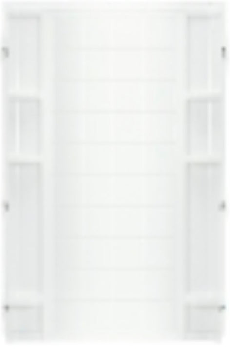 Sterling Ensemble 72122100-0 Shower Back Wall, 72-1/2 in L, 48 in W, Vikrell, High-Gloss, Alcove Installation, White