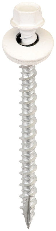 Acorn International SW-MW123W250 Screw, #12 Thread, 3 in L, High-Low Thread, Type 17 Point, 250/BAG, White