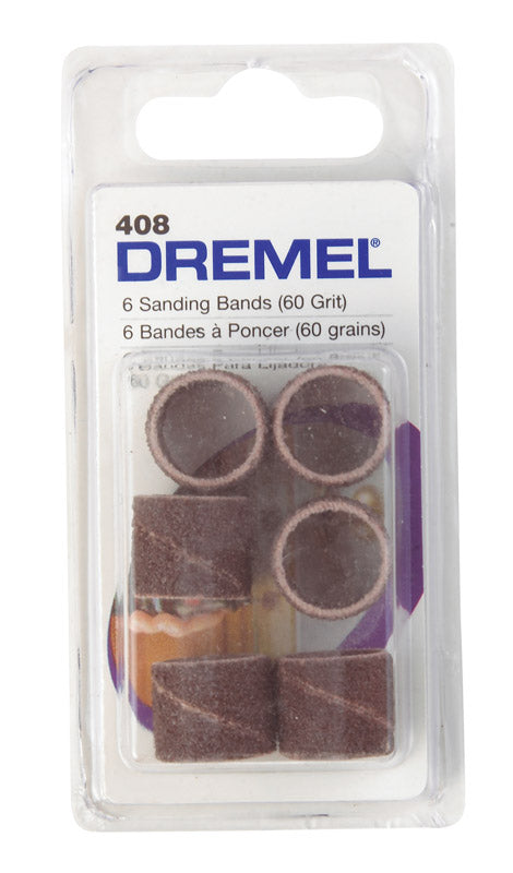 Dremel 0.5 in. Dia. x 0.1 in. Dia. 60 Grit Sander band Aluminum Oxide
