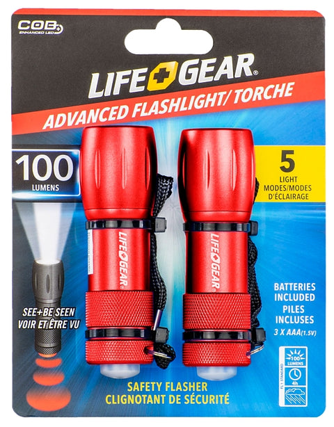 LifeGear LG09-60589-SA4 Flashlight, AAA Battery, LED Lamp, 160 Lumens, – Shell Lumber and Hardware