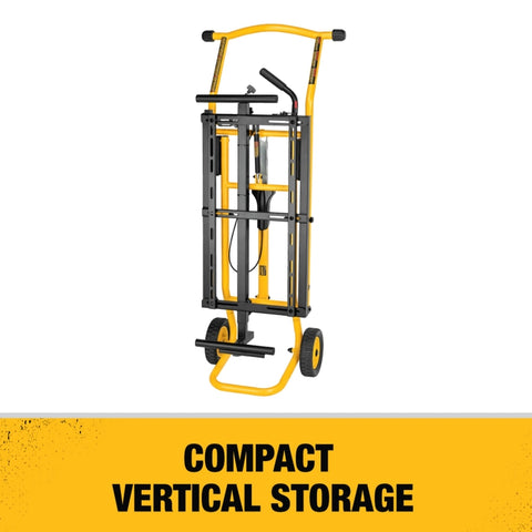 DeWalt Metal 98 in. L X 32-1/2 in. H X 59.5 in. W Miter Saw Stand Yellow 1 pc