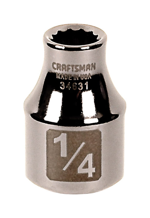 Craftsman 3/8 in. Drive 12 Point 1/4 in. Standard Socket