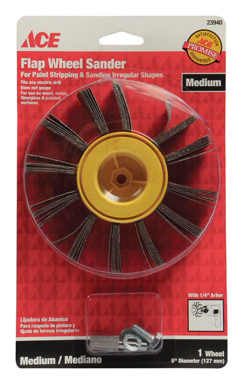 Ace 5 in. Dia. x 1/4 in. Flapwheel Sander 80 Grit