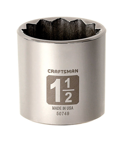 Craftsman 1/2 in. Drive 12 Point 1-1/2 Standard Socket