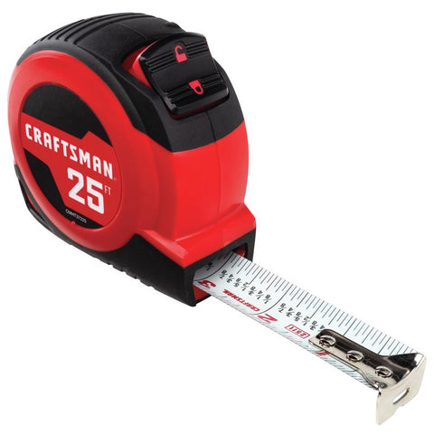Craftsman 25 ft. L X 1 in. W Tape Measure 1 pk