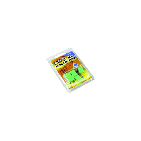Battery Doctor Midblade ATO/ATC Fuses, 30A, 5/Pk