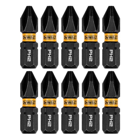DeWalt FlexTorq Phillips #2 X 1 in. L Insert Bit Steel 10 pc