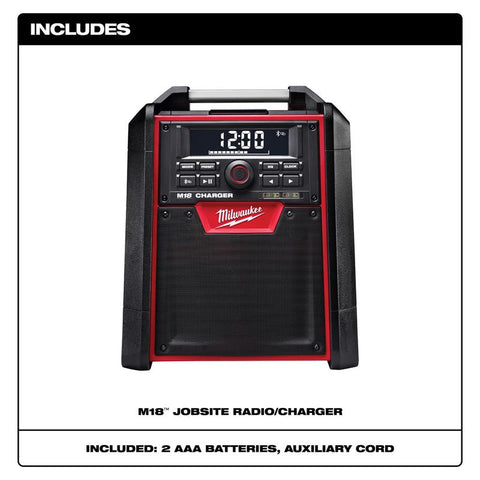 Milwaukee M18 18 V Worksite Radio and Charger 1 pc