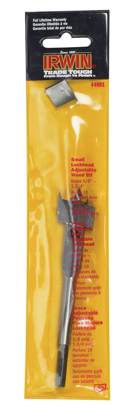 Irwin High Speed Steel Cylinder 5/8 - 1-3/4 in. Dia. x 5-1/2 in. L Wood Boring Bit 1 pc.