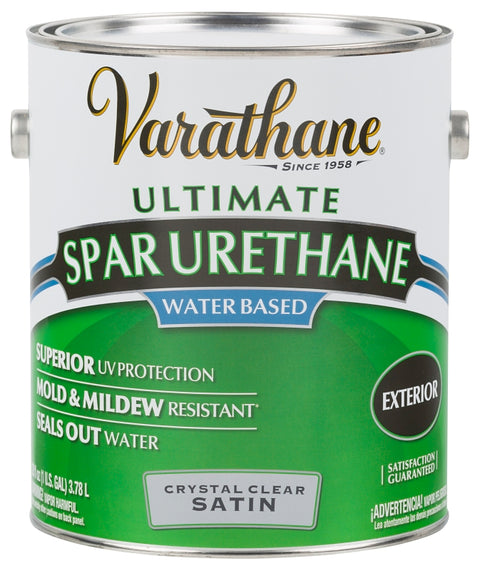 Rust-Oleum 250231 Urethane Paint, Liquid, Crystal Clear, 1 gal, Can, Pack of 2