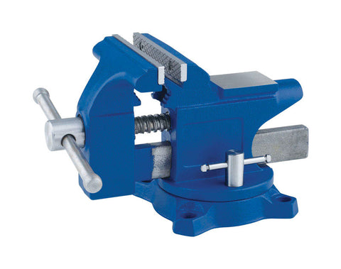 Irwin 4.5 in. W x 6.5 in. H x 10.4 in. L x 5.25 in. W Steel Workshop Vise