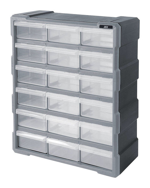 Ace Storage Organizer 19 in. H x 15 in. W x 6-1/4 in. L Gray