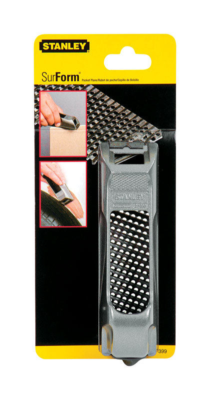 Stanley Surform 6 in. L x 3.8 in. W Pocket Plane Die Cast Alloy Gray