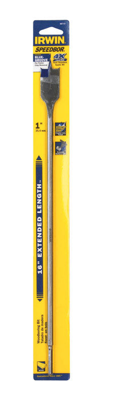 Irwin Speedbor Carbon Steel Hex 1 in. Dia. Wood Boring Bit
