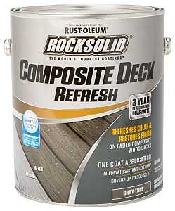 Rust-Oleum 350007 Deck Refresh Toner, Flat/Matte, Gray, Liquid, 1 gal