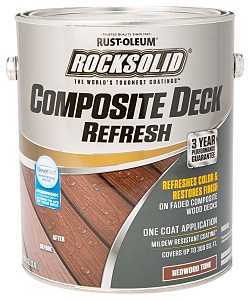 Rust-Oleum 350059 Deck Refresh Toner, Flat/Matte, Redwood, Liquid, 1 gal