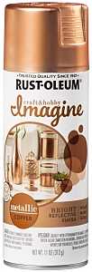 Rust-Oleum Imagine 353724 Craft Spray Paint, Metallic, Copper, 11 oz, Can