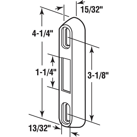 Prime-Line E 2125 Door Keeper, Zinc