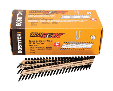 Stanley Bostitch StrapShot 1-1/2 in. x .131 in. L Brite Framing Metal Connector Nails 1,000 pc.