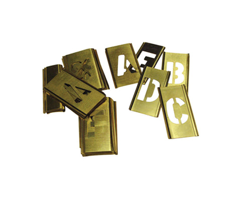 C.H. Hanson 2 in. Brass Stencil Letter Set A-Z