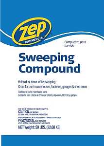 Zep MNSWEEP50 Sweeping Compound, 50 lb Bag, Solid, Odorless