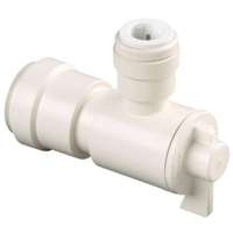 Watts 3556-1006/P-676 Angle Valve, 1/2 x 1/4 in Connection, CTS, 250 psi Pressure, Thermoplastic Body