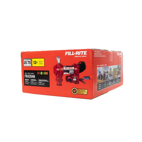 Fill-Rite FR4200 FR4204H DC High-Flow Pump, Motor: 1/4 hp, 34 in L Suction Tube, 1 in Outlet, 20 gpm, Iron