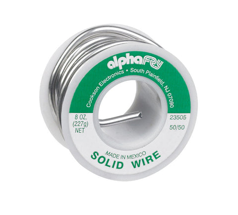 Alpha Fry Tin / Lead For Non-Electrical Solid Wire Solder 8 oz. 50% Tin, 50% Lead For Non-Electr