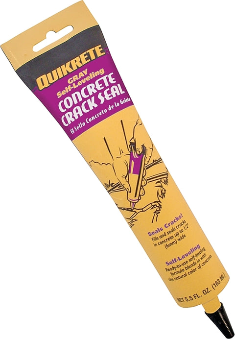 Quikrete 8640-15 Crack Seal, Gray, 5.5 oz Squeeze Tube, Pack of 12