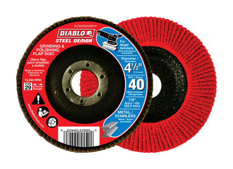 Diablo 4-1/2 in. Dia. x 7/8 in. Flap Disc 40 Grit