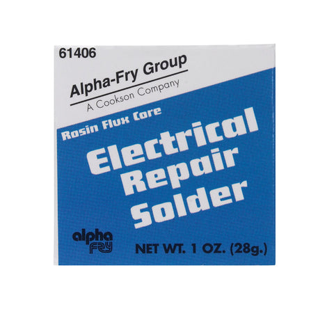 Alpha Fry Tin / Lead For Electrical Repair Solder 1 oz. 40% Tin, 60% Lead For Electrical Solderi