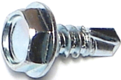 Midwest Fastener 10278 Screw, #10 Thread, 1/2 in L, Hex, Socket Drive, Self-Drilling Point, Steel, Zinc