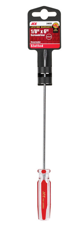 Ace 1/8 in. Slotted Screwdriver 6 in. L