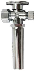 Plumb Pak K2068WHALF Straight Valve, 5/8 x 3/8 in Connection, FIP, 125 psi Pressure, Brass Body