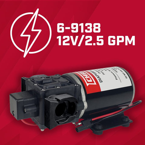 Chapin 6-9138 Diaphragm Pump, Positive Displacement, For: Chapin 15 and 25 gal ATV Sprayers