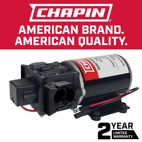 Chapin 6-9138 Diaphragm Pump, Positive Displacement, For: Chapin 15 and 25 gal ATV Sprayers