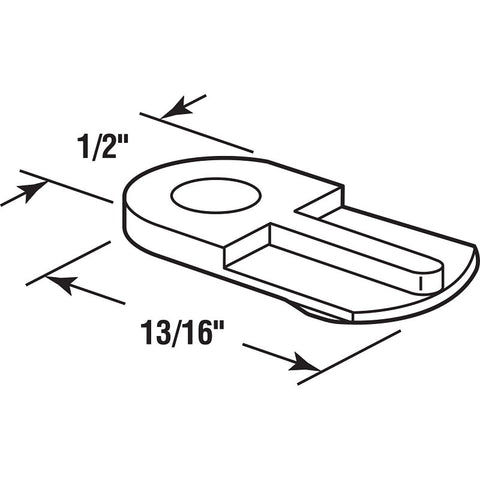 Prime-Line L 5766 Screen Clip, Nylon/Plastic, White