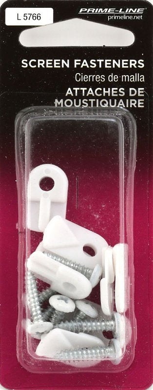 Prime-Line L 5766 Screen Clip, Nylon/Plastic, White