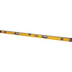 DEWALT DWHT43079 Box Beam Level, 78 in L, 3-Vial, Magnetic, Aluminum, Black/Yellow