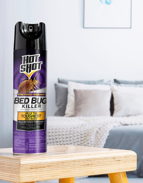 Hot Shot HG-96728 Bed Bug Killer, Liquid, Spray Application, Indoor, 17.5 oz Aerosol Can, Sweet