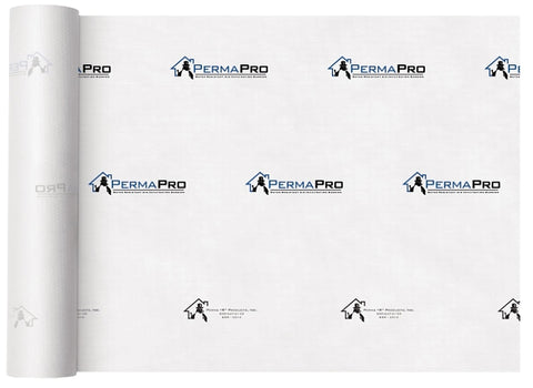PermaPro 510100 PRO House Wrap, 100 ft L, 10 ft W, Polypropylene