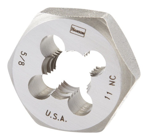 Irwin Hanson High Carbon Steel 5/8 in.-11NC SAE Hexagon Die 1