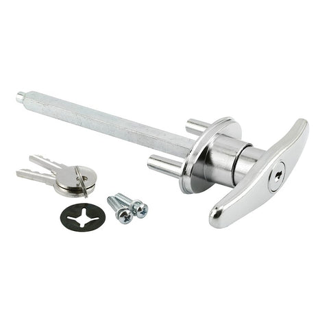 Prime-Line GD 52169 T-Locking Handle, 5/16 in L Shaft, Zinc, Chrome