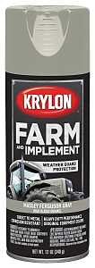 Krylon K01938000 Farm Equipment Spray, High-Gloss, Massey Ferguson Gray, 12 oz, Pack of 6