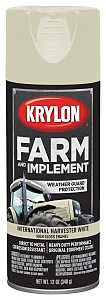 Krylon K01945000 Farm Equipment Spray, High-Gloss, International Harvester White, 12 oz, Pack of 6