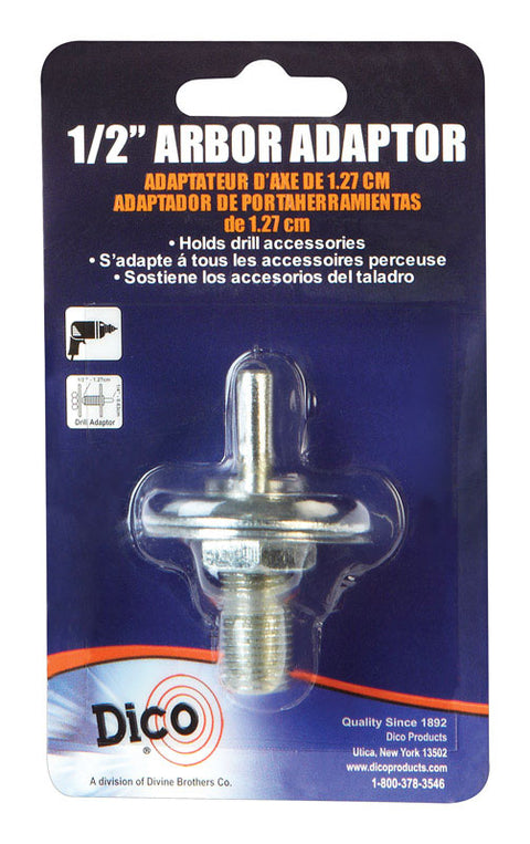 Dico For For mounting buffing wheels 1/2 in. 1/4 in. Dia. Arbor Adapter